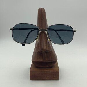 Metal Gunmetal Oval Sunglasses Frames